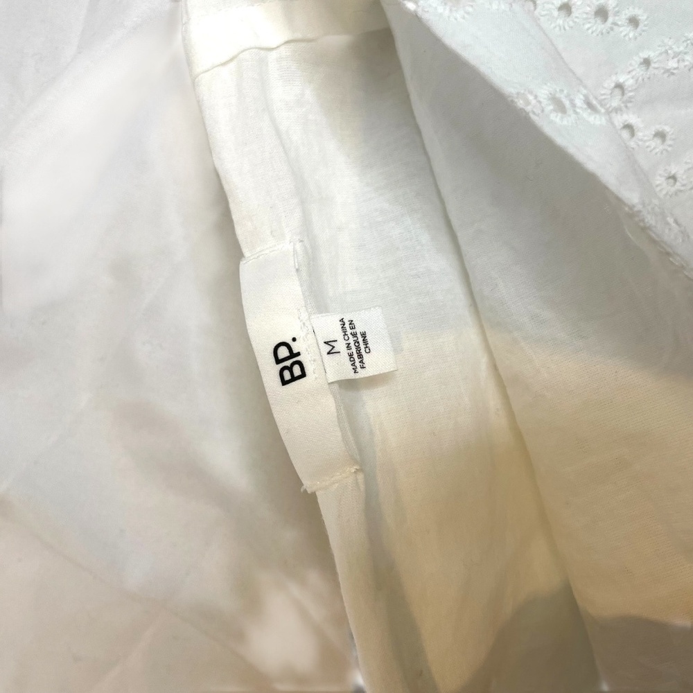 White Cotton Eyelet Skirt - Picture 8 of 10